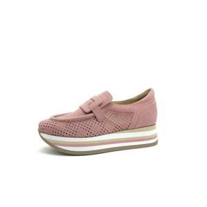 NEW SOFTWAVES women's cher platform shoes in blush